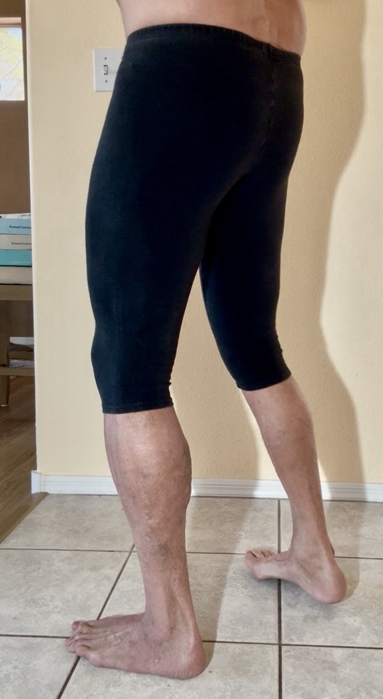 Cotton Spandex Tights 3/4 Legs Medium - Soft, Thin & Stretchy!
