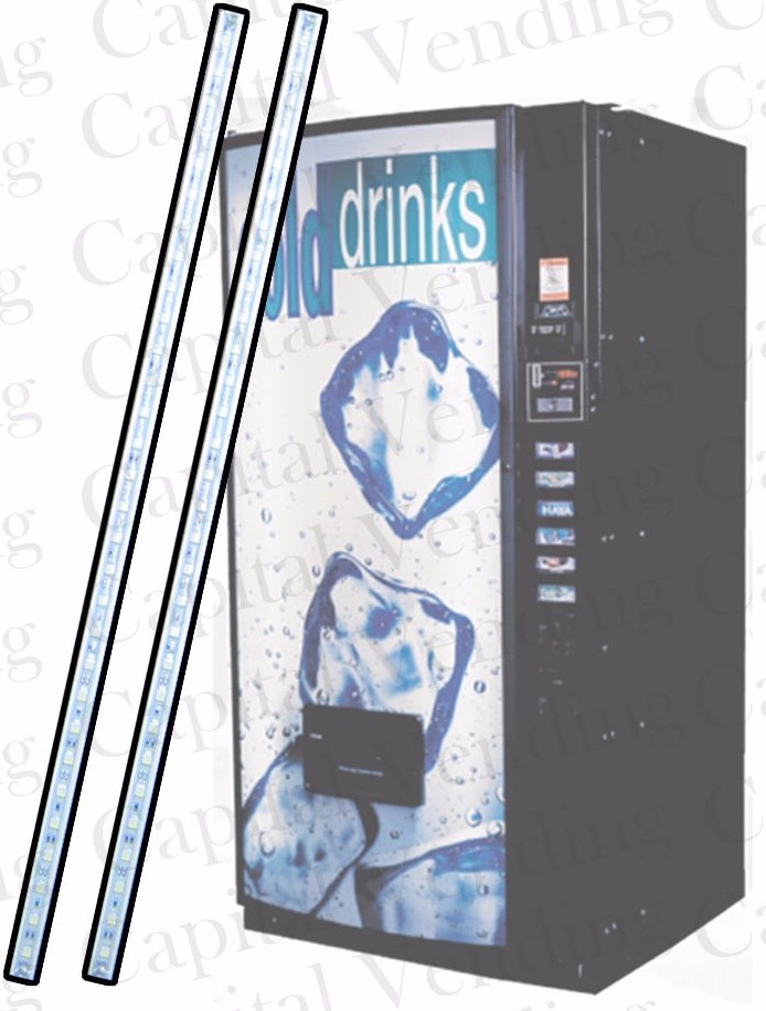 Dixie Narco stack vendor LED kit -include two of 60" strips - plug in install