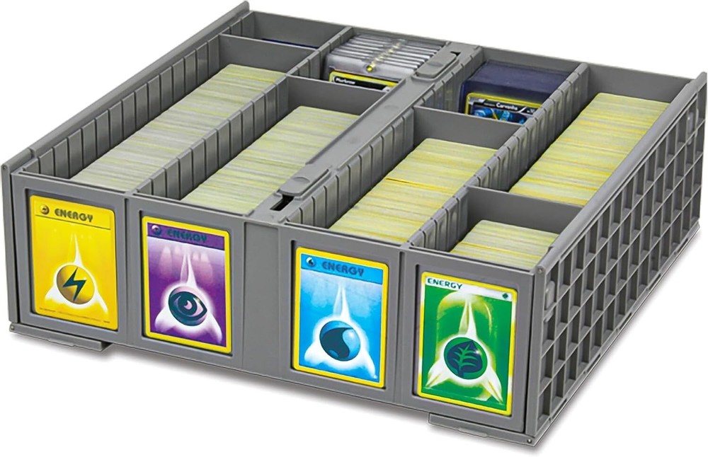 Storage Bin for Trading Cards - 3200 Capacity, Dustproof & Stackable