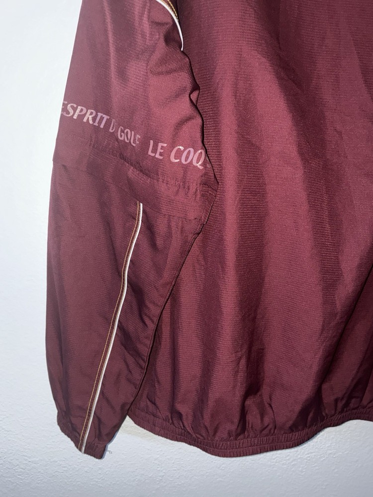Le Coq Sportif Golf Collection Pullover Jacket LL Maroon