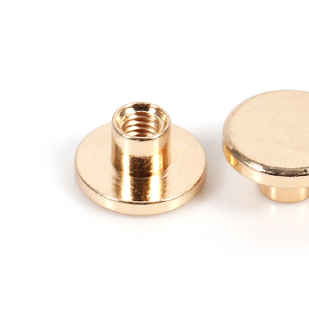 10sets Brass Button Stud Screw For Leather Rivet Belt DIY