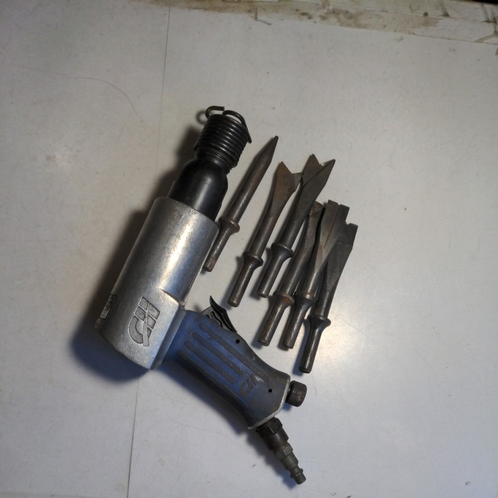 2-5/8" Air Hammer chisel # PL 153499 Campbell Hausfeld w/ 6 bits