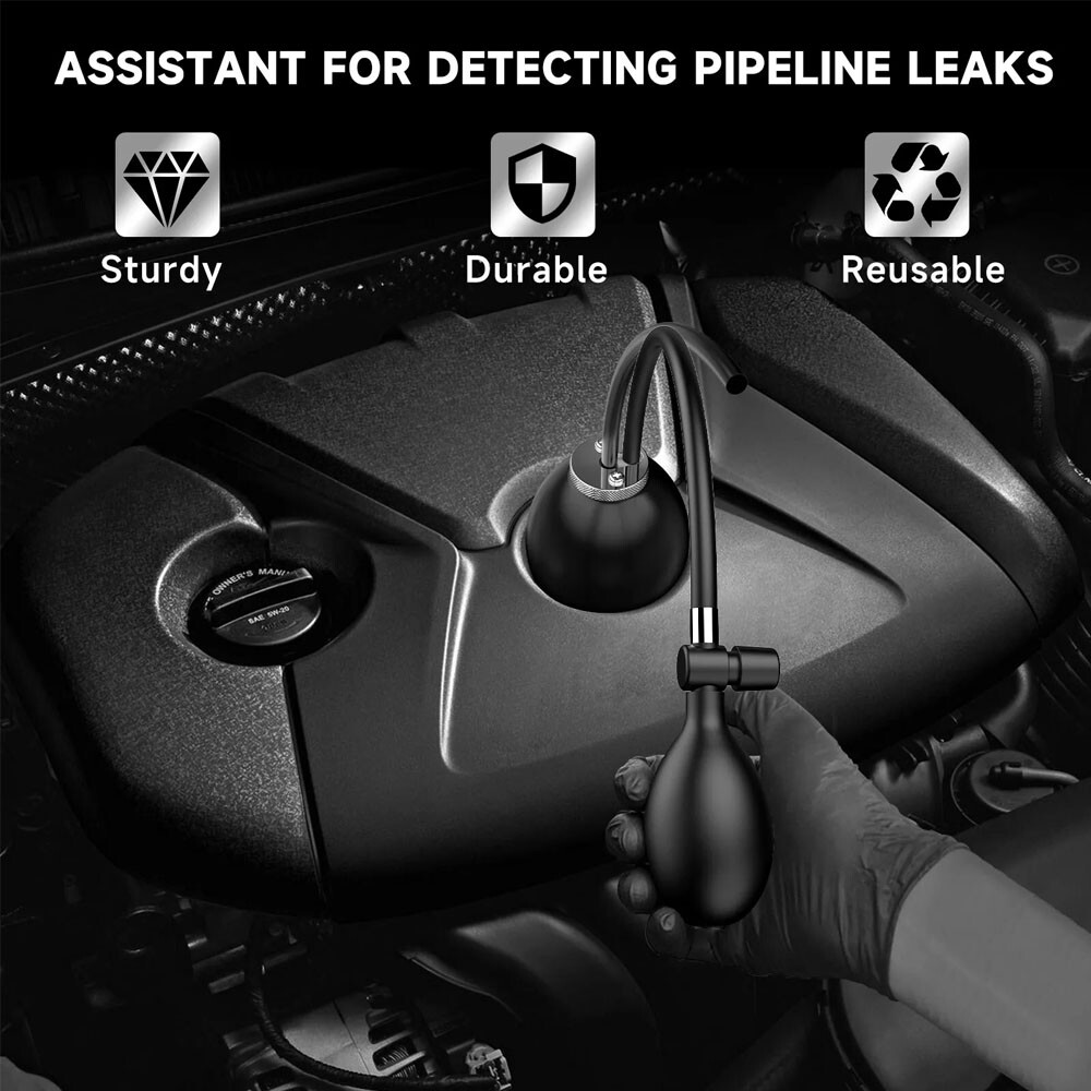 Universal Intake Adapter Inflatable Bladder For Car Smoke Leak Detector Machine