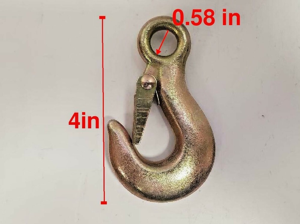 Lifting hook with safety clip