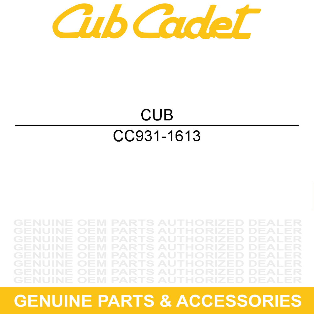 CUB CADET 931-1613 Switch Cover System Cu.Ft. CSV260 CSV240 CSV24 CSV220 CSV070