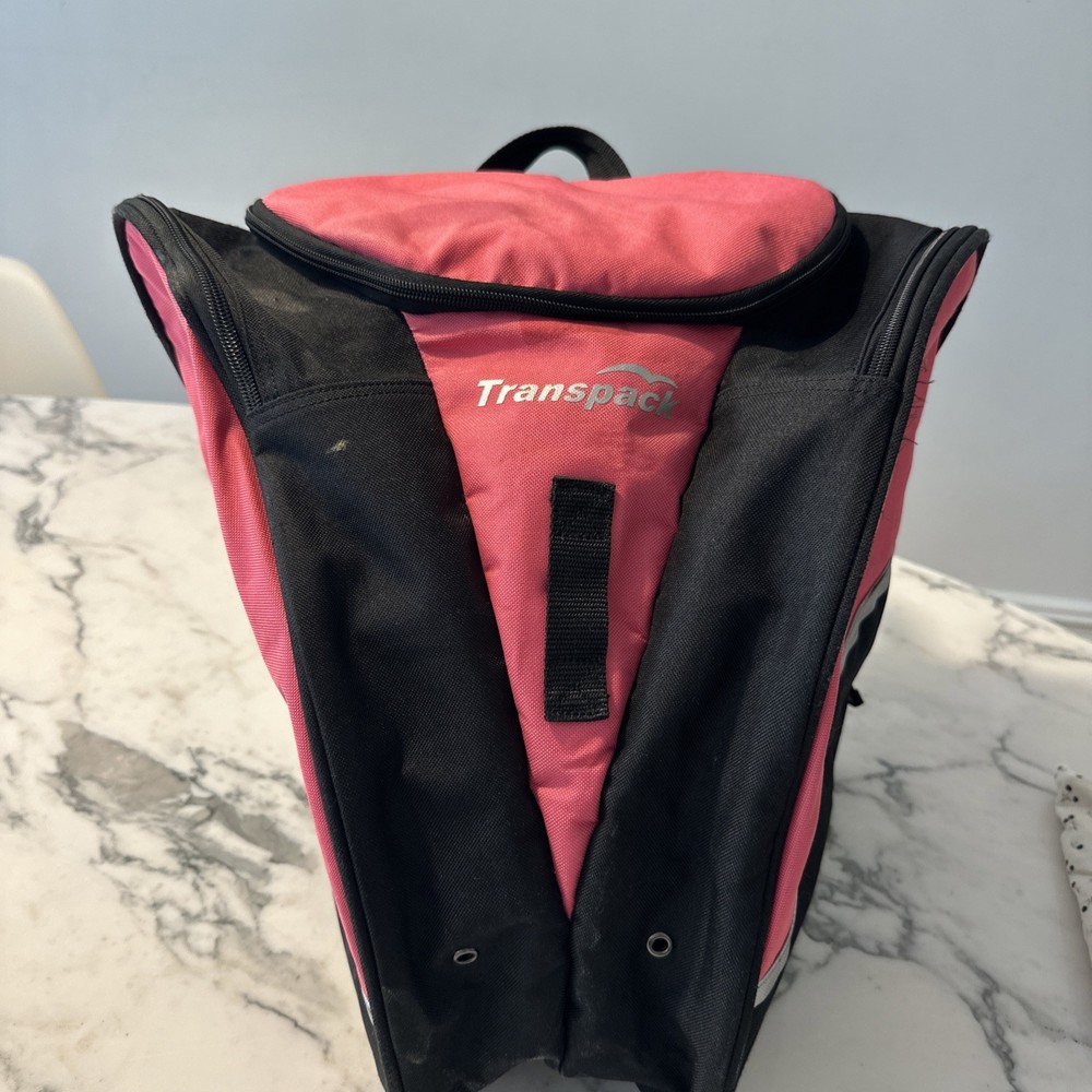 TRANSPACK EDGE JUNIOR BOOT, HELMET, & GEAR BACKPACK - PINK - ONE SIZE