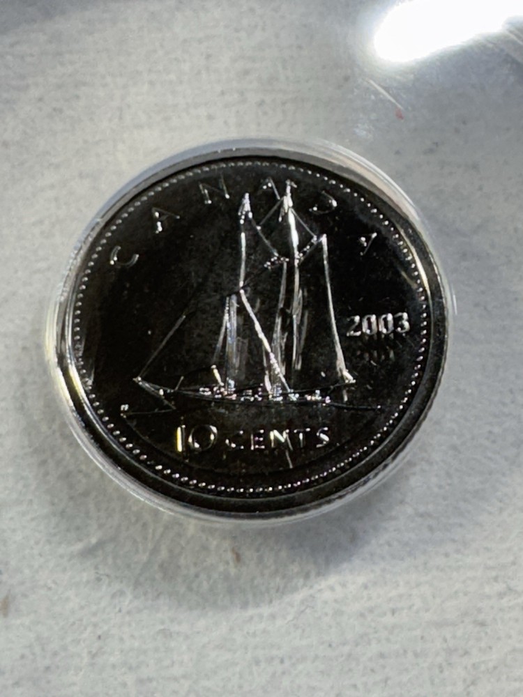 2003-P Canada 10 Cents Graded MS 69 by ANACS