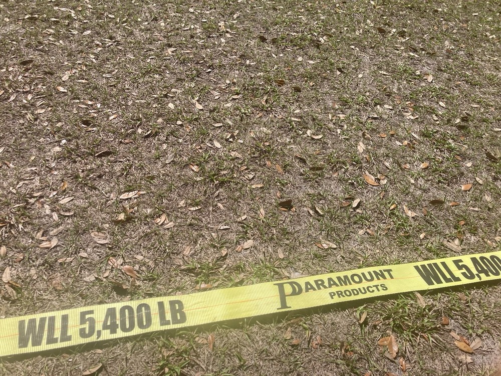 Paramount 4" x 30' Winch Strap with 4" Flat Hook-5400 lbs Working Load Limit.