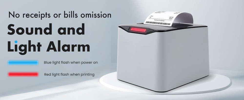 80mm Thermal Receipt Printer,USB POS Printer,Support Windows/Mac/Linux/OPOS