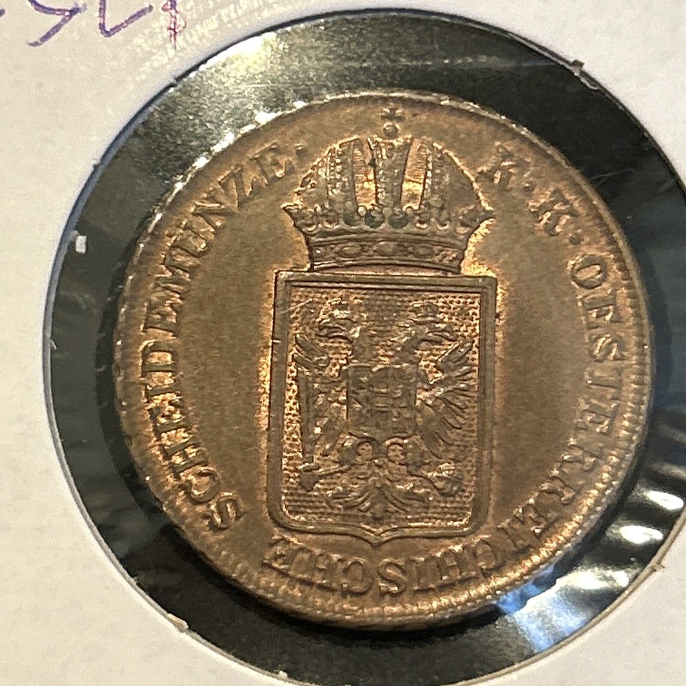 Austria 1848 A 2 Kreuzer Nice Red Brown Example !!!!