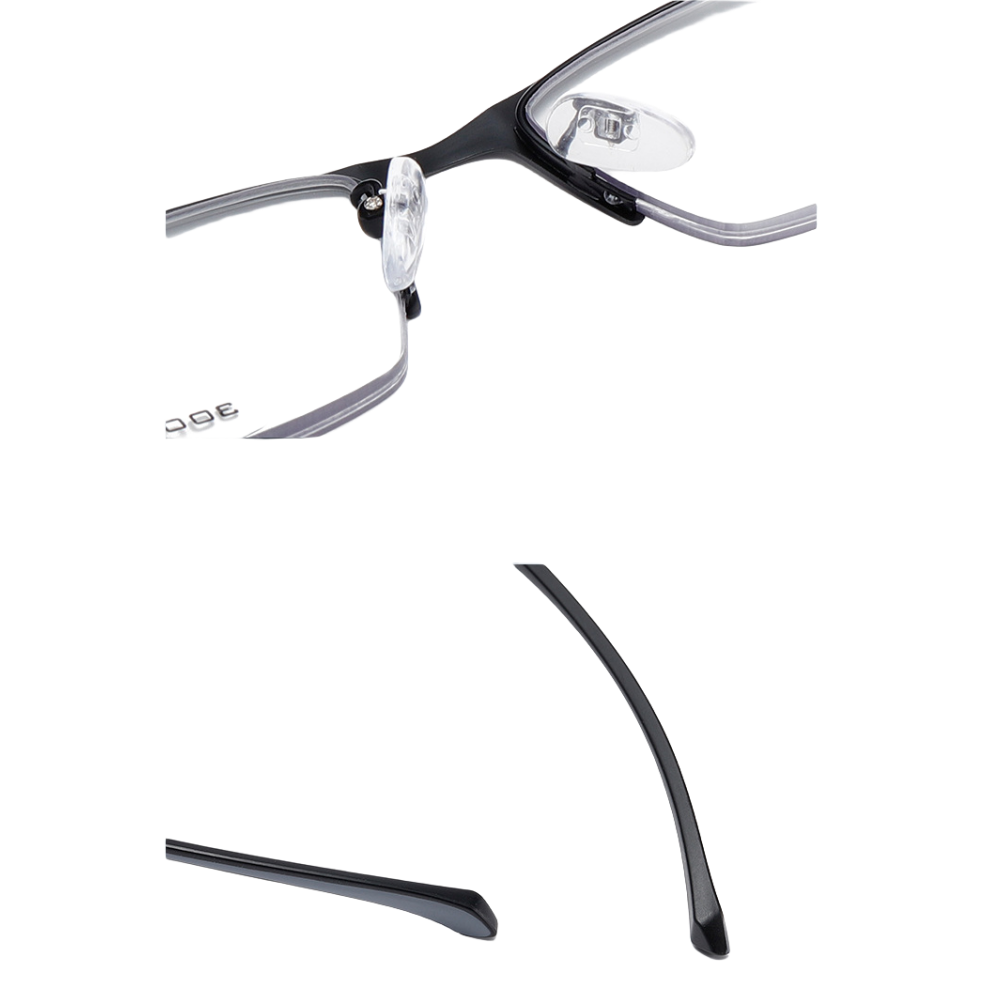 Photochromic Transition Bifocal Reading Glasses Blue Blight Blocking Half Rim