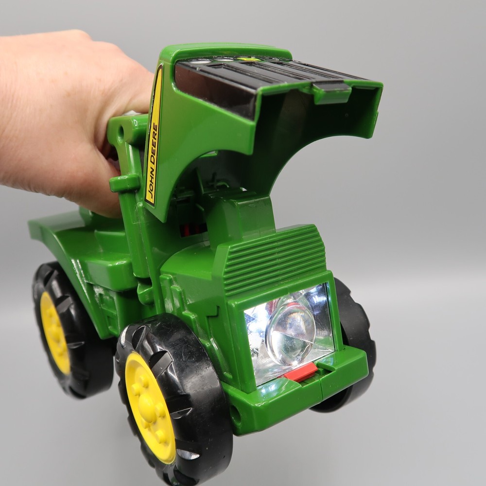 John Deere Tractor Flashlight w Engine Sounds Light & Mini Rubber Vehicle