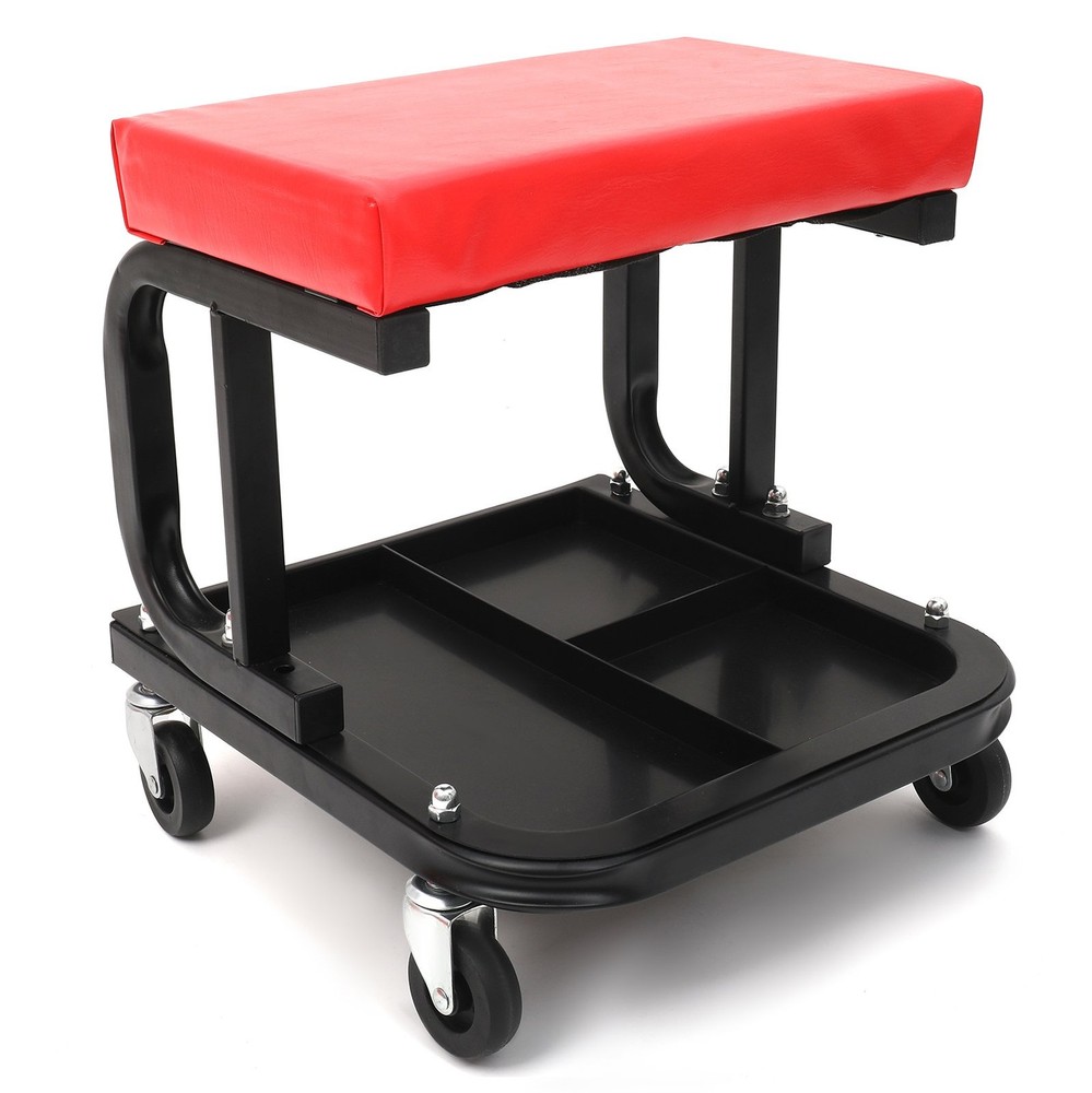 Rolling Mechanic Seat Garage Tool Box Creeper Chair Work Stool