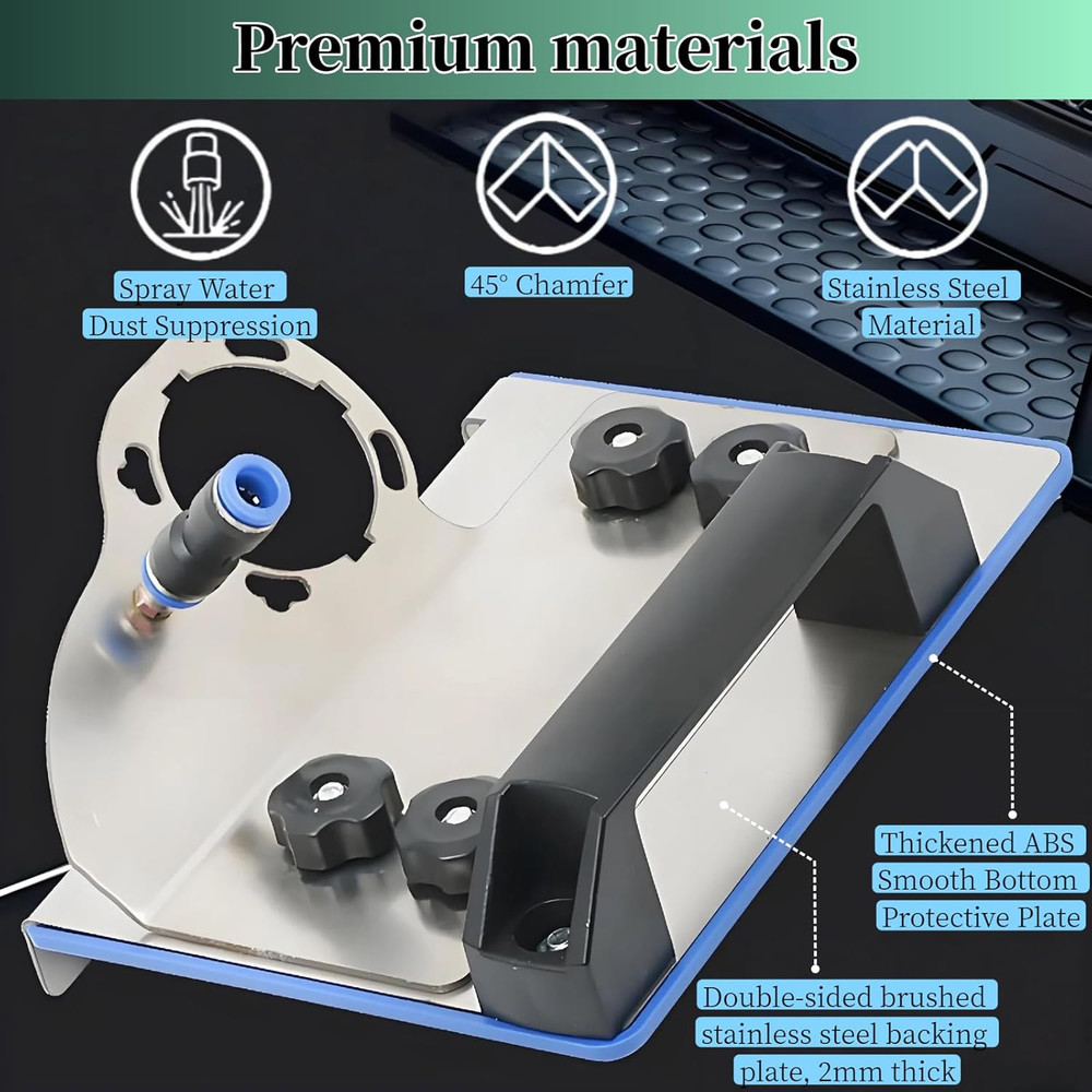 45-Degree Tile Chamfering Tool, Ceramic Tile Cutting Tool, Angle Grinder Attachm