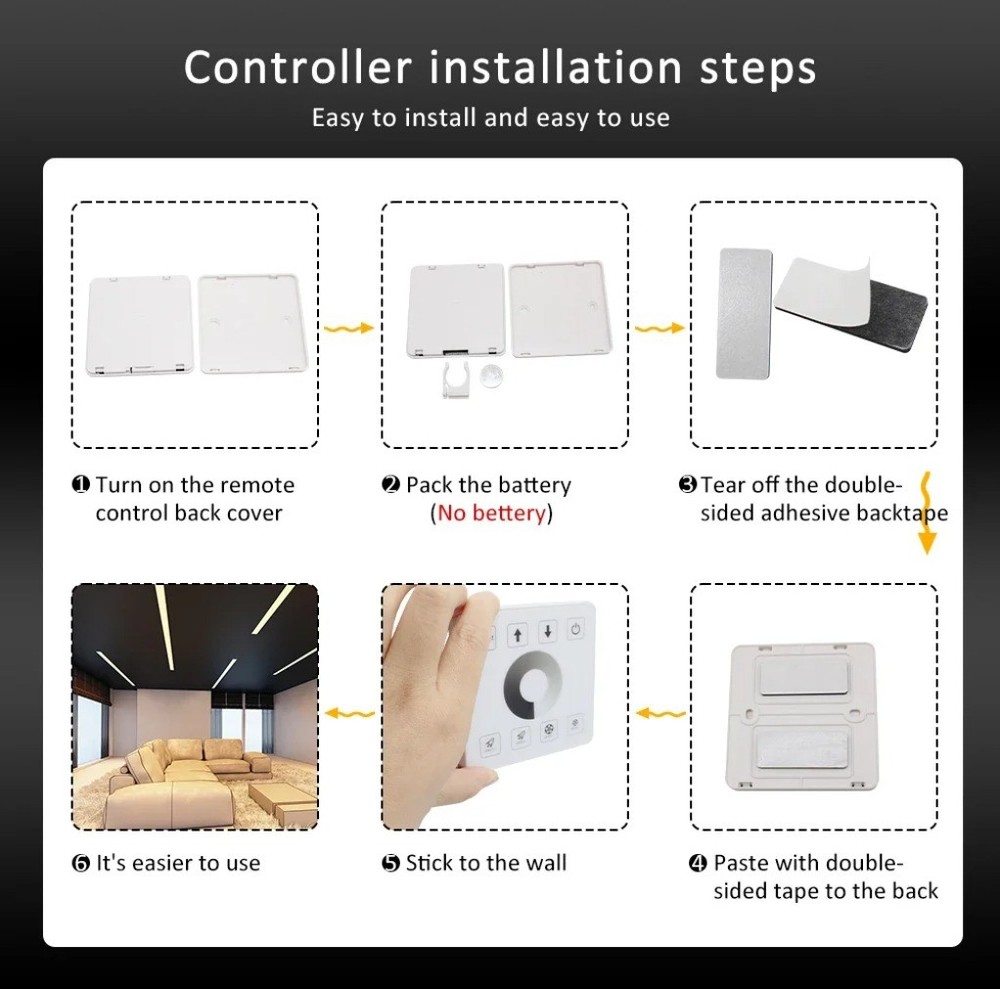 8Keys WS2811 Running Water Led COB Strip Touch Panel Remote Controller Splitter