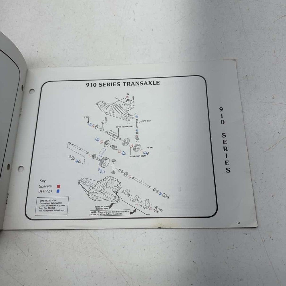 Tecumseh Transmission and Transaxle Quick Reference - 0 Tecumseh 2600 Series