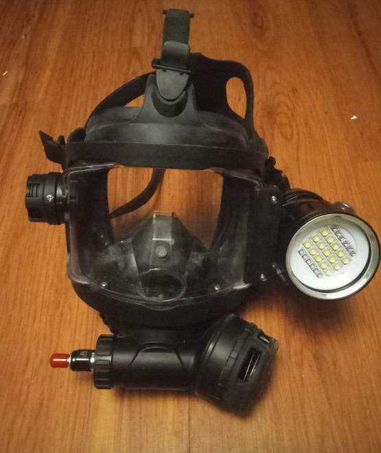 OTS Guardian Full Face Mask Light Mount