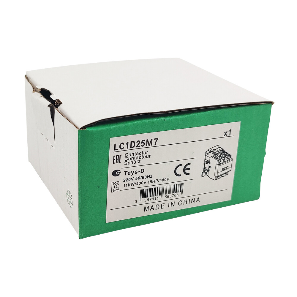 4PCS Contactor 220V coil AC 25A replace Schneider TeSys Deca Contactor LC1D25M7