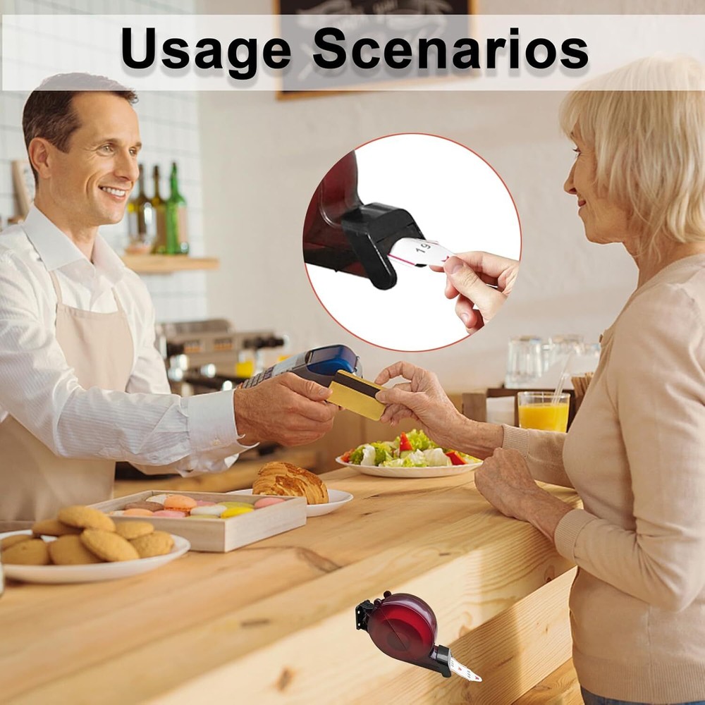 Purple Ticket Dispenser Wall Mount with 2000 Ticket Roll for Queue Management