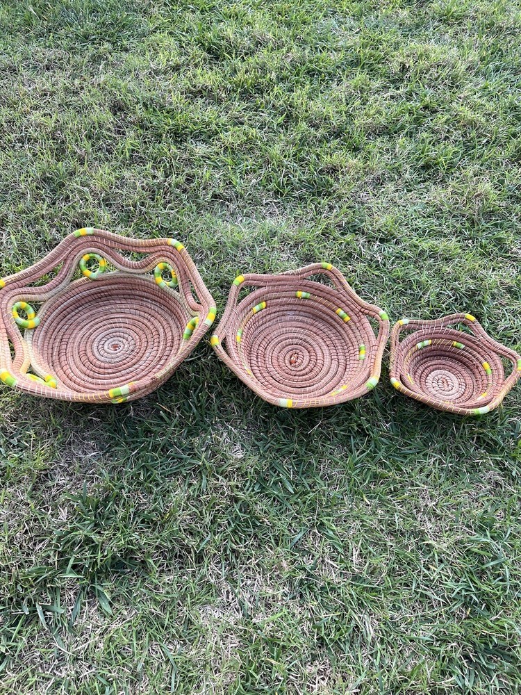 Handmaid Pine Needle Baskets Set