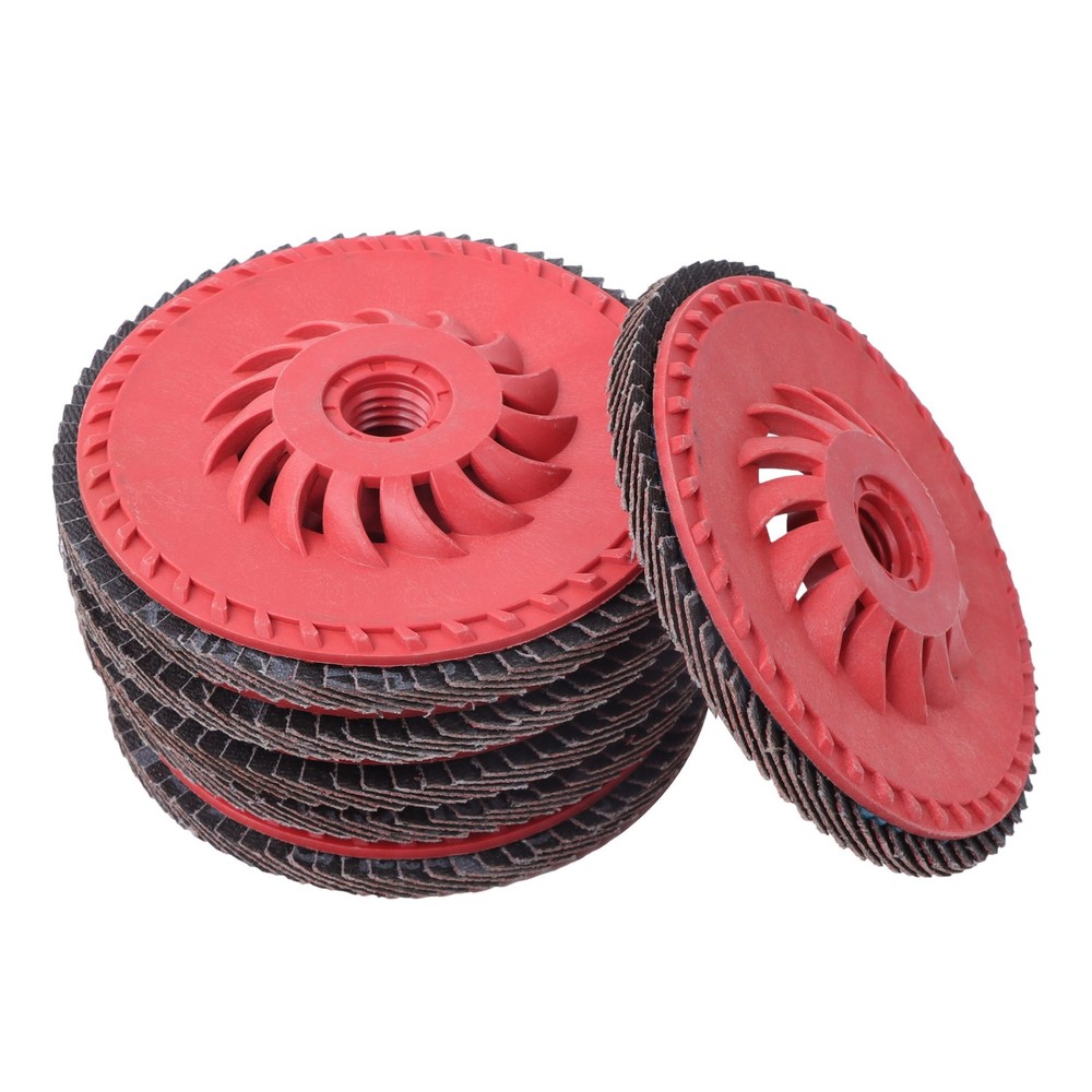 10 PCS Type 29 Ceramic Grain Flap Sanding Discs 4-1/2" x 7/8" 80 Grits