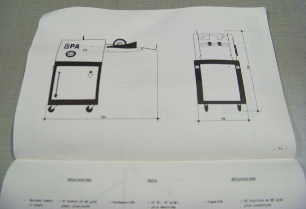 C.P. Bourg Instruction Manuel for the AGR Stitcher, PA Folder & TR Trimmer