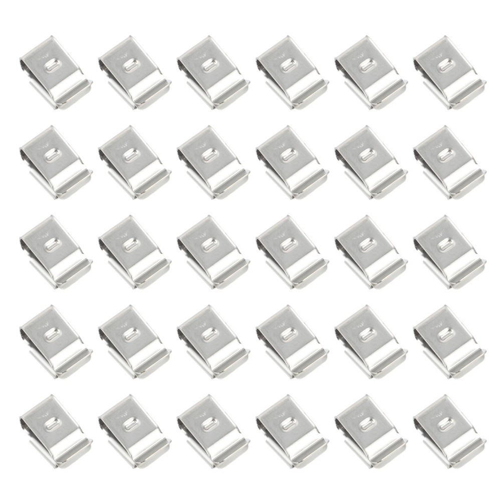 30 Pcs Stainless Steel Trailer Frame Cable Clamp Solar Panel Wire Clips