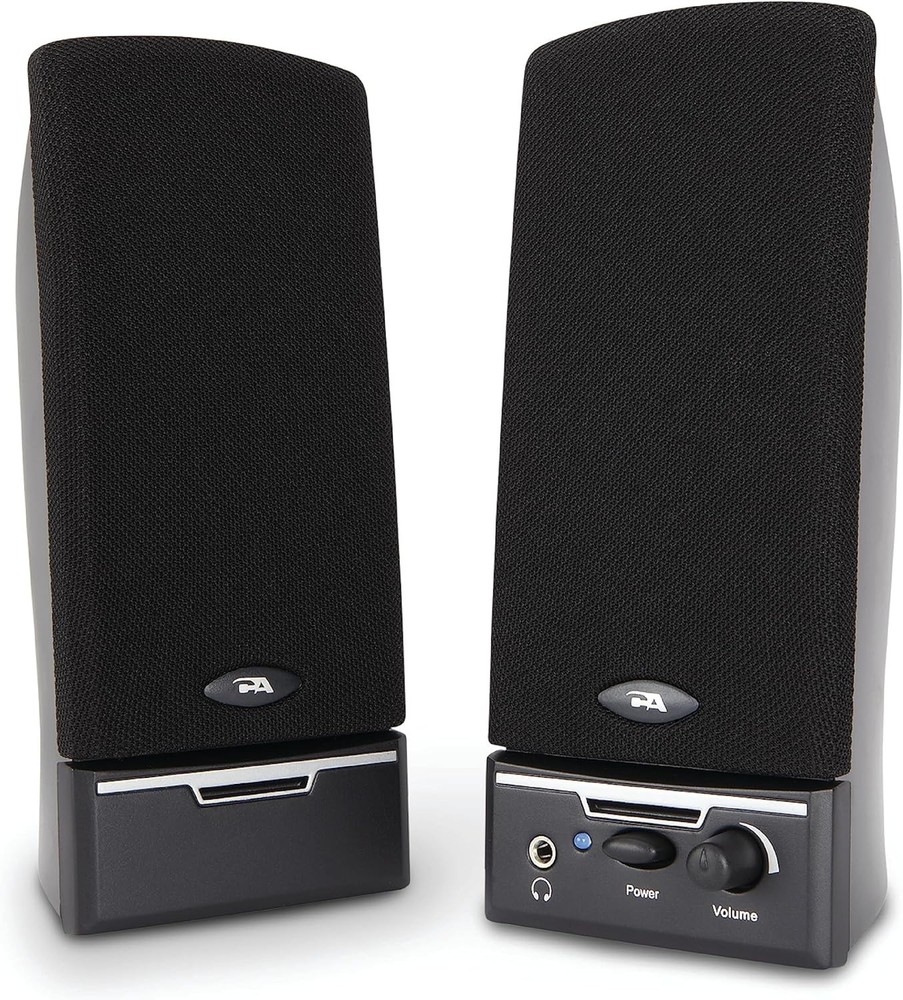 Compact CA-2014 Computer Speakers with Built-in Microphone for Clear Audio