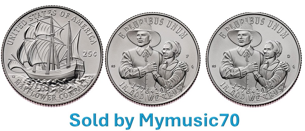 2026 P & D Mayflower Semiquincentennial Quarter Program **ON HAND**