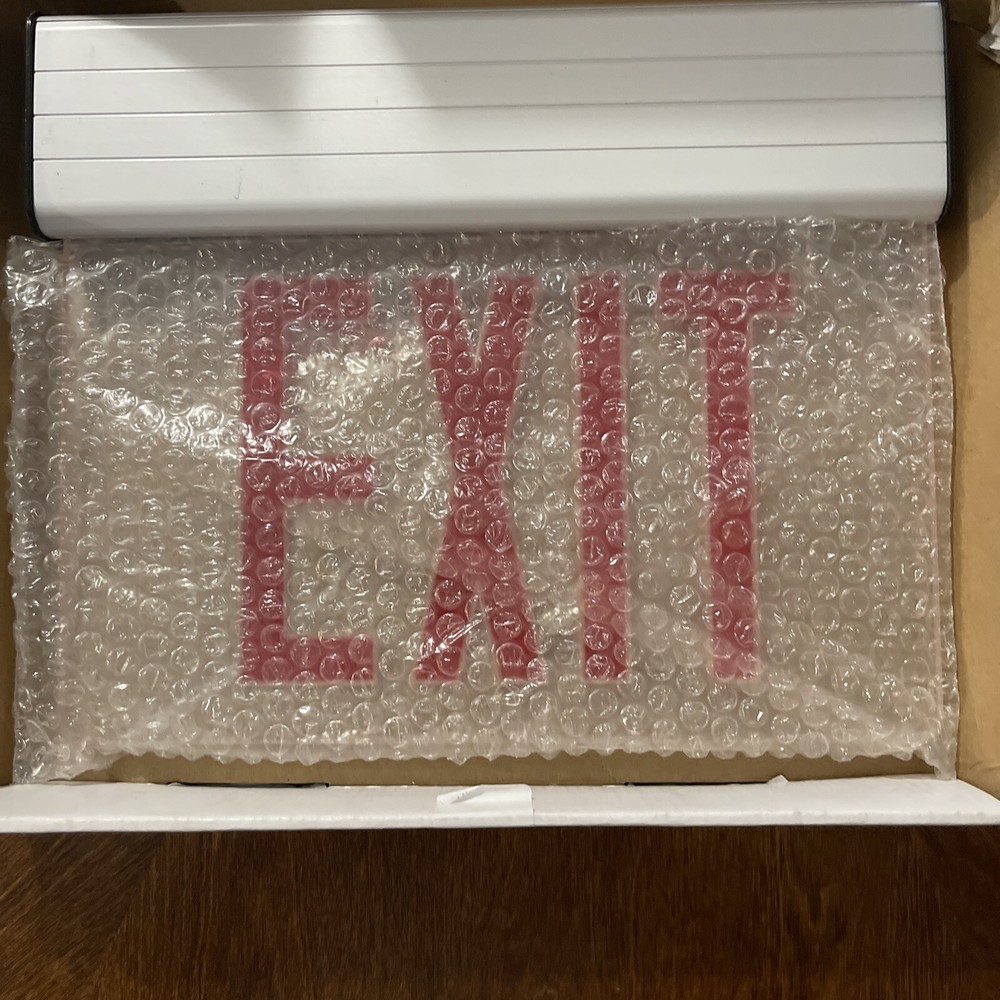 Edge Lite LED Exit sign - Red - complete - Business & Personal New