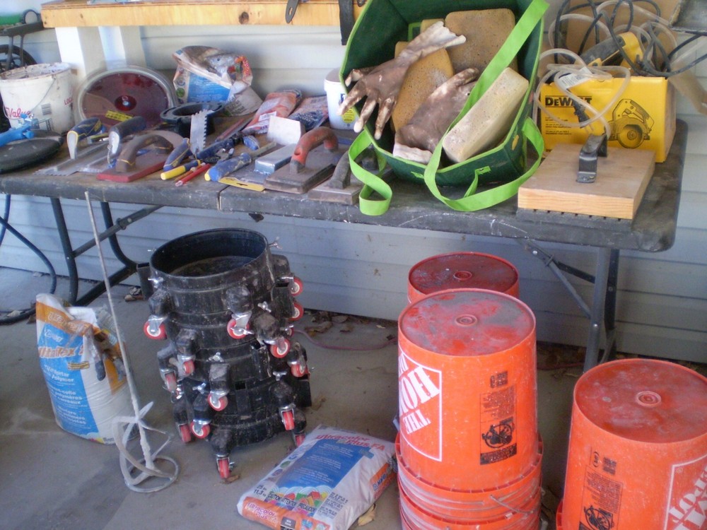 Rubi DT10 wet tile saw and everything else