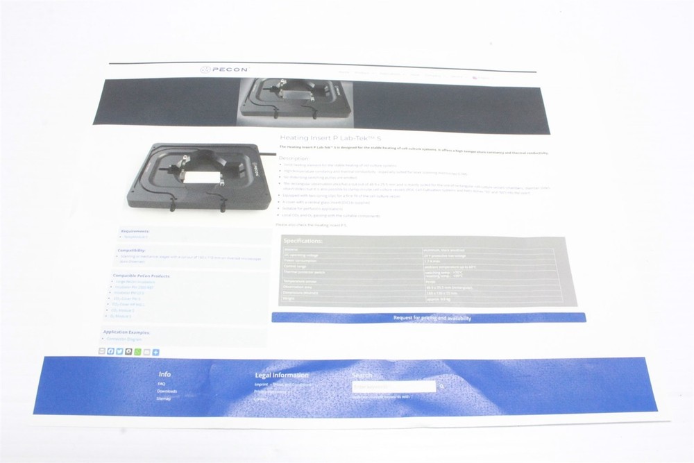 Pecon P S1 Heating Insert for AXIO Observer