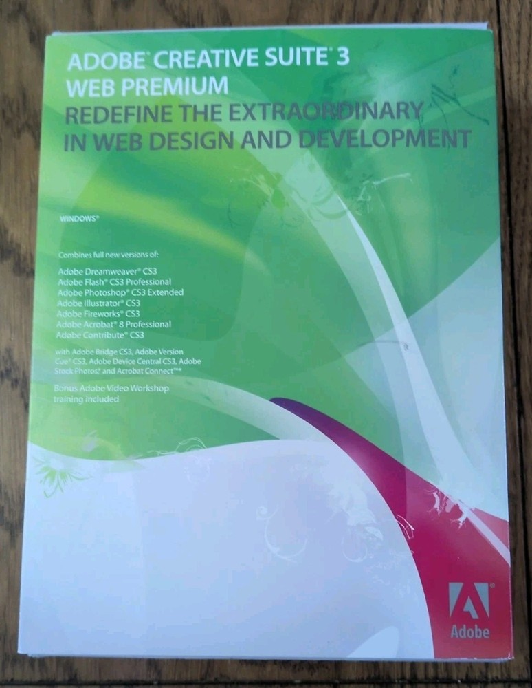 Adobe Creative Suite® 3 Web Premium, Upgrade Edition w/ Macromedia Studio MX