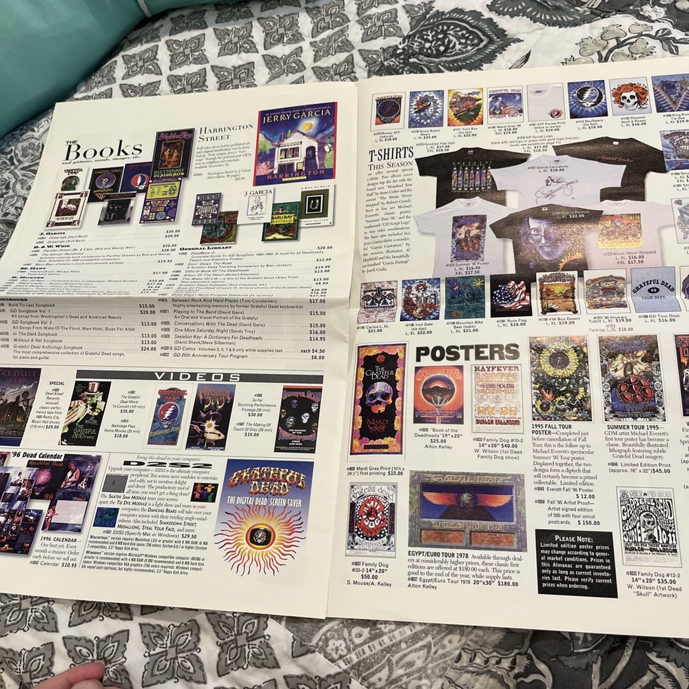 Grateful Dead Almanac Jerry Rip Issue