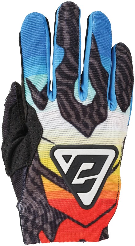 Answer Aerlite Drip Gloves Black/White/Rainbow - Small 442729