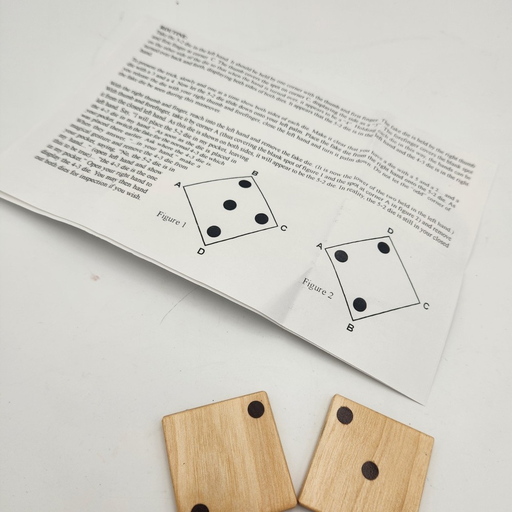 Mel Babcock Flat Dice Magic Trick - Rare!
