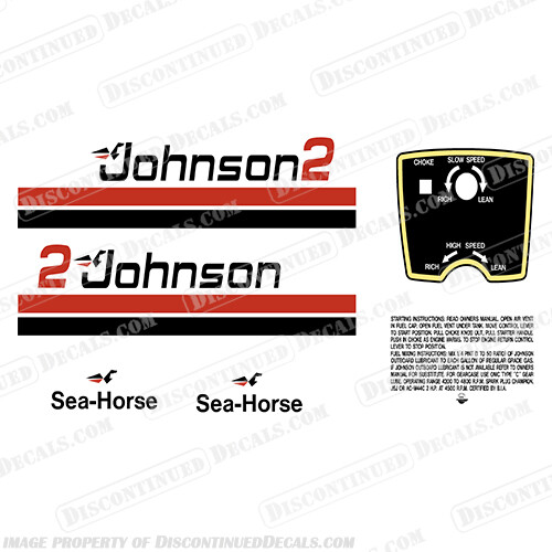 Fits Johnson 1979 2hp Decals