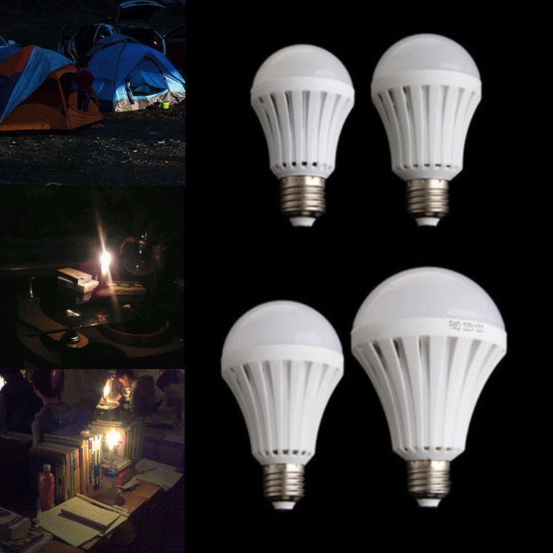 LED Smart Light Bulb 5W 12W 15W Rechargeable Emergency Lighting Lamp Flashlight
