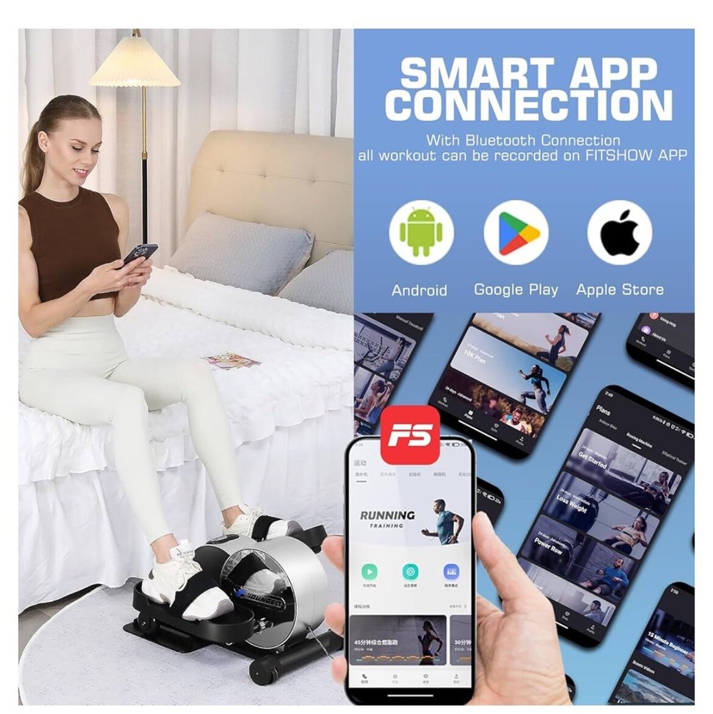 Under Desk Elliptical Machine, Electric Leg Exerciser