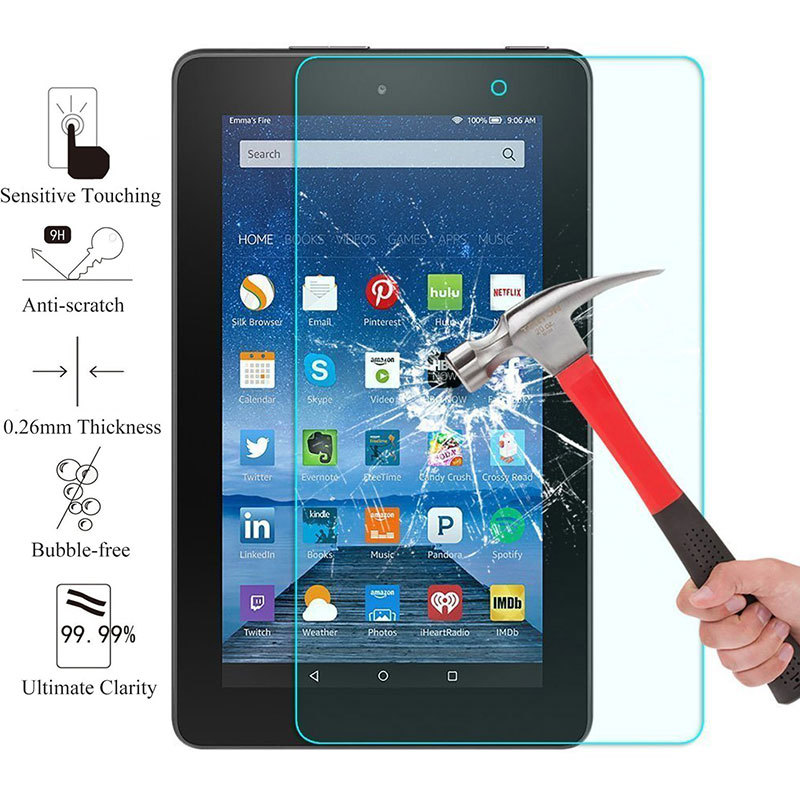 For All-New Amazon Fire 7 9th Generation 2019 Tablet Tempered Screen Protector