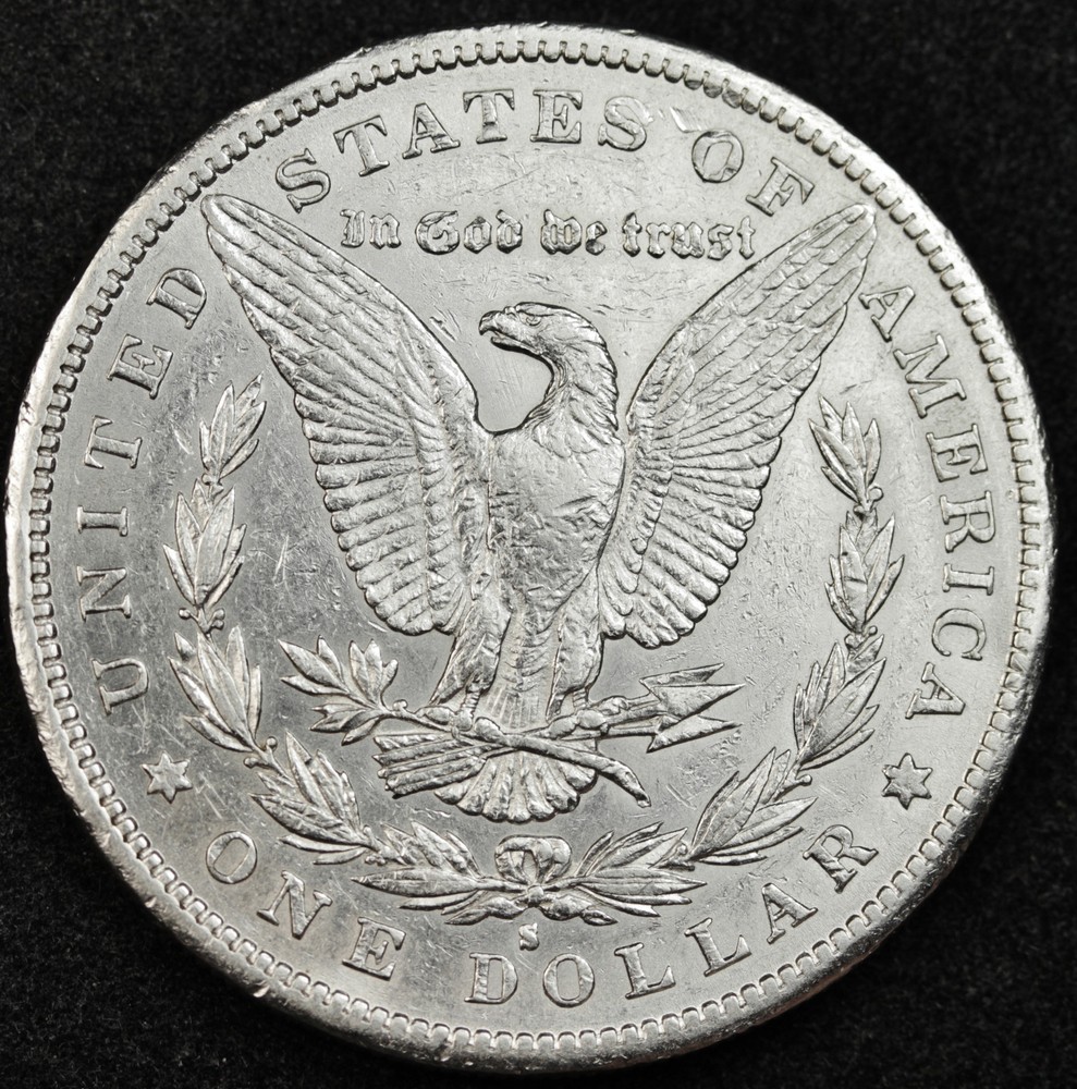 1887-s Morgan Silver Dollar. A.U. (Inventory A)