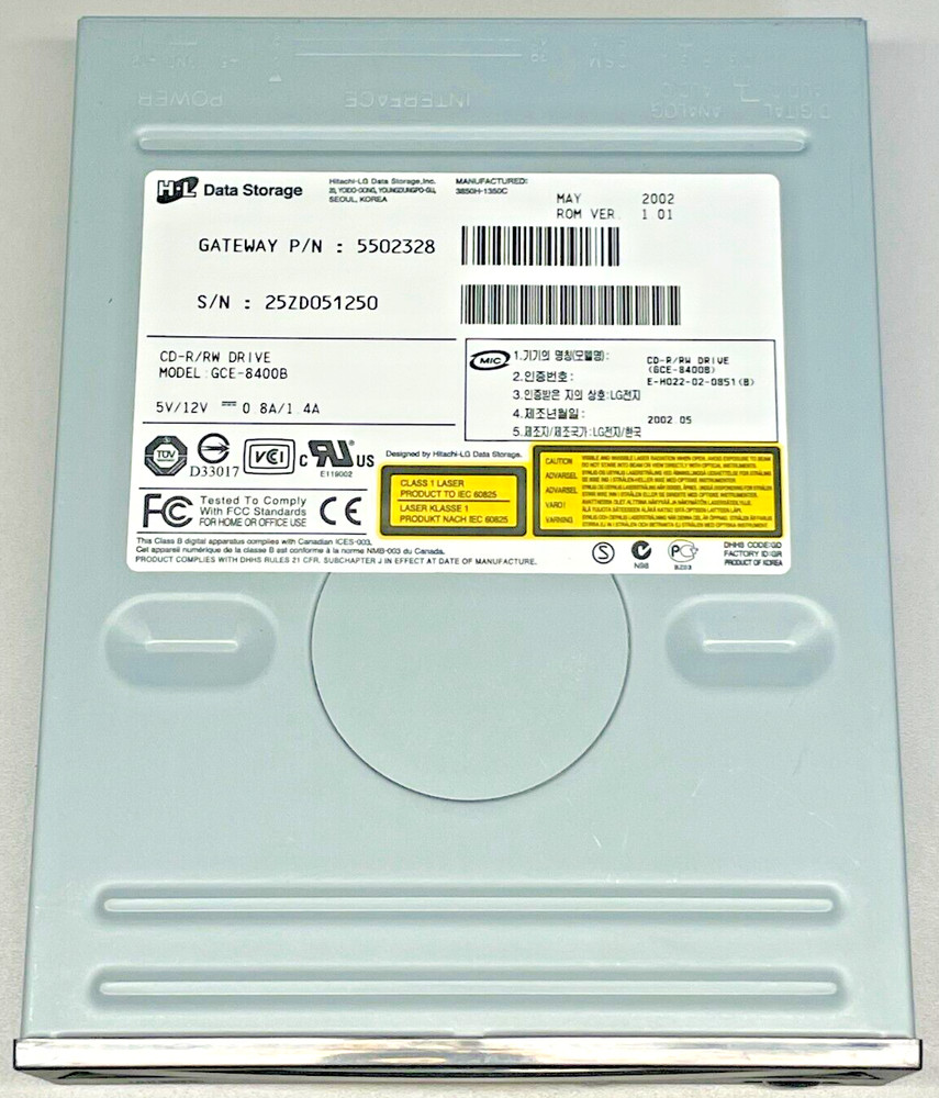 H-L Data Storage GCE-8400B Used CD-R/RW Drive ATAPI (EIDE)