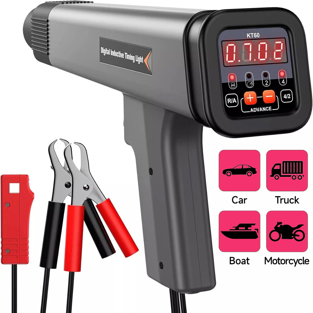 KZYEE KT60 Digital Engine Timing Gun Ignition Timing Strobe Light Inductive