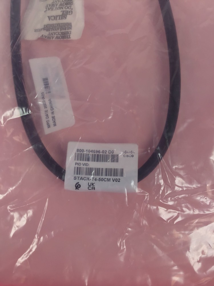 Cisco STACK-T4-50CM V02 800-104696-02 D0 Stacking Cable *