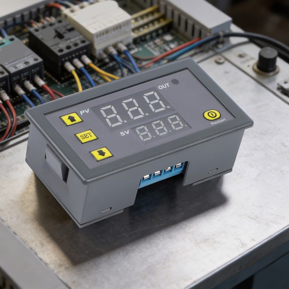 220V Digital Cycle Timer with Flexible Delay Functions and LED Display