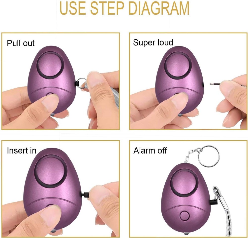 Safe Sound Personal Alarm 6 Pack - Multi