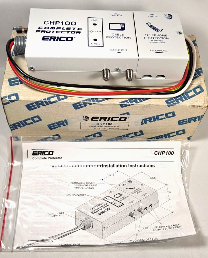 Erico Transient Voltage Surge Suppressor, Model CHP100.