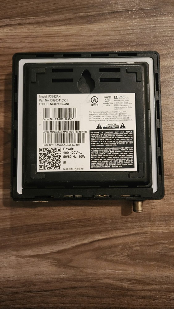 Xfinity Px032Ani Without Power Cable