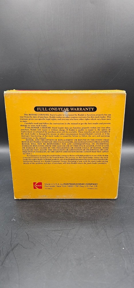 Kodak Carousel Stack Loader No. B40 - CAT 1514249 - READ
