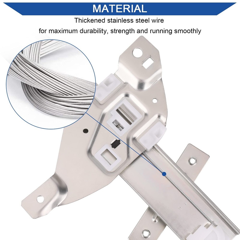 Obaee Front Left Driver Side Power Window Lift Regulator with Motor Assembly ...